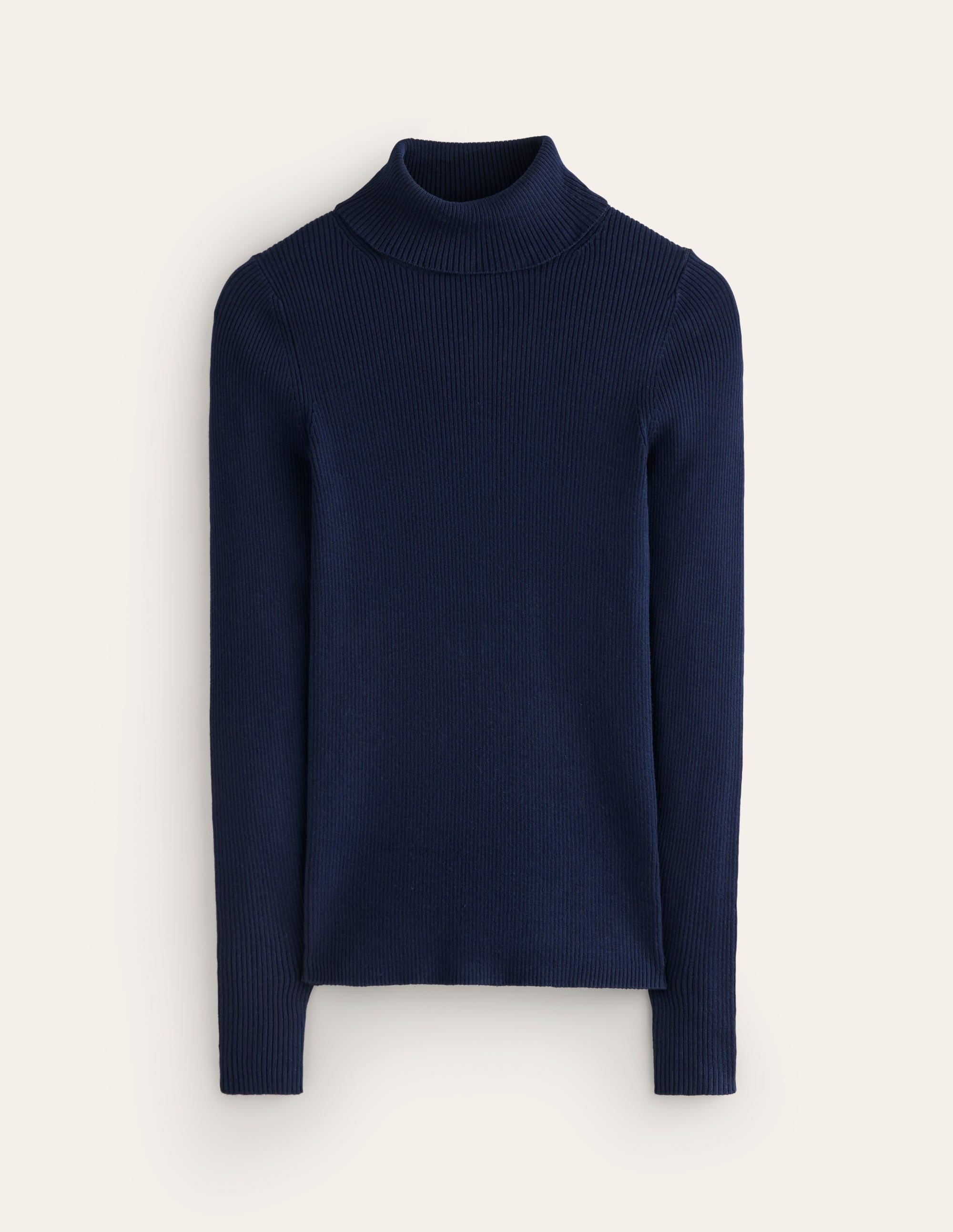 Catriona Roll Neck Jumper-Navy - Image 5