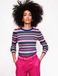 Pull de fête rayé-À Rayures Multicolores