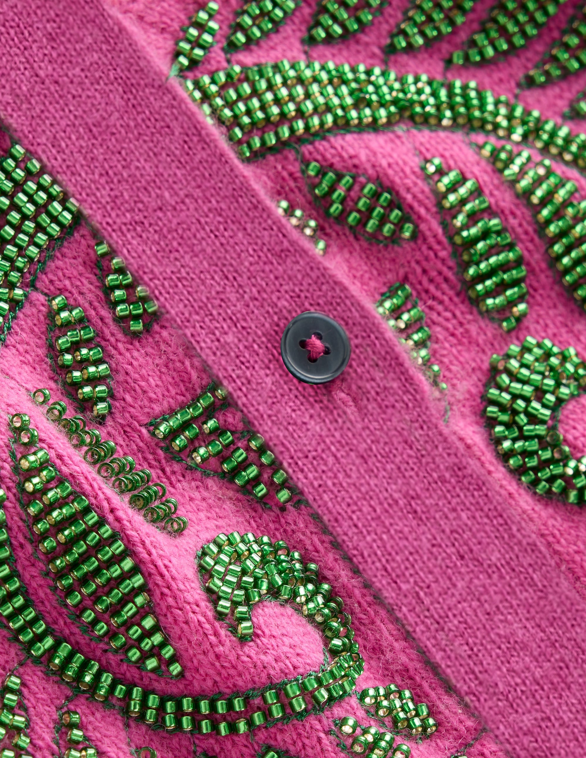 Fenella Verzierte Strickjacke-Pink - Image 9