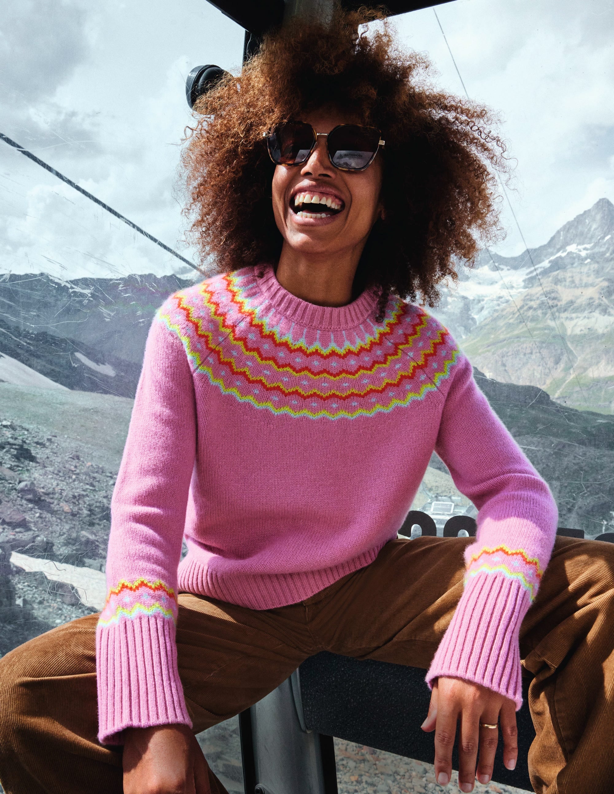 Fair-Isle-Pullover aus Kaschmir-Formica-Rosa - Image 5