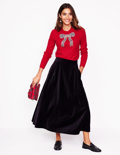 Fenella Verzierter Pullover-Rouge