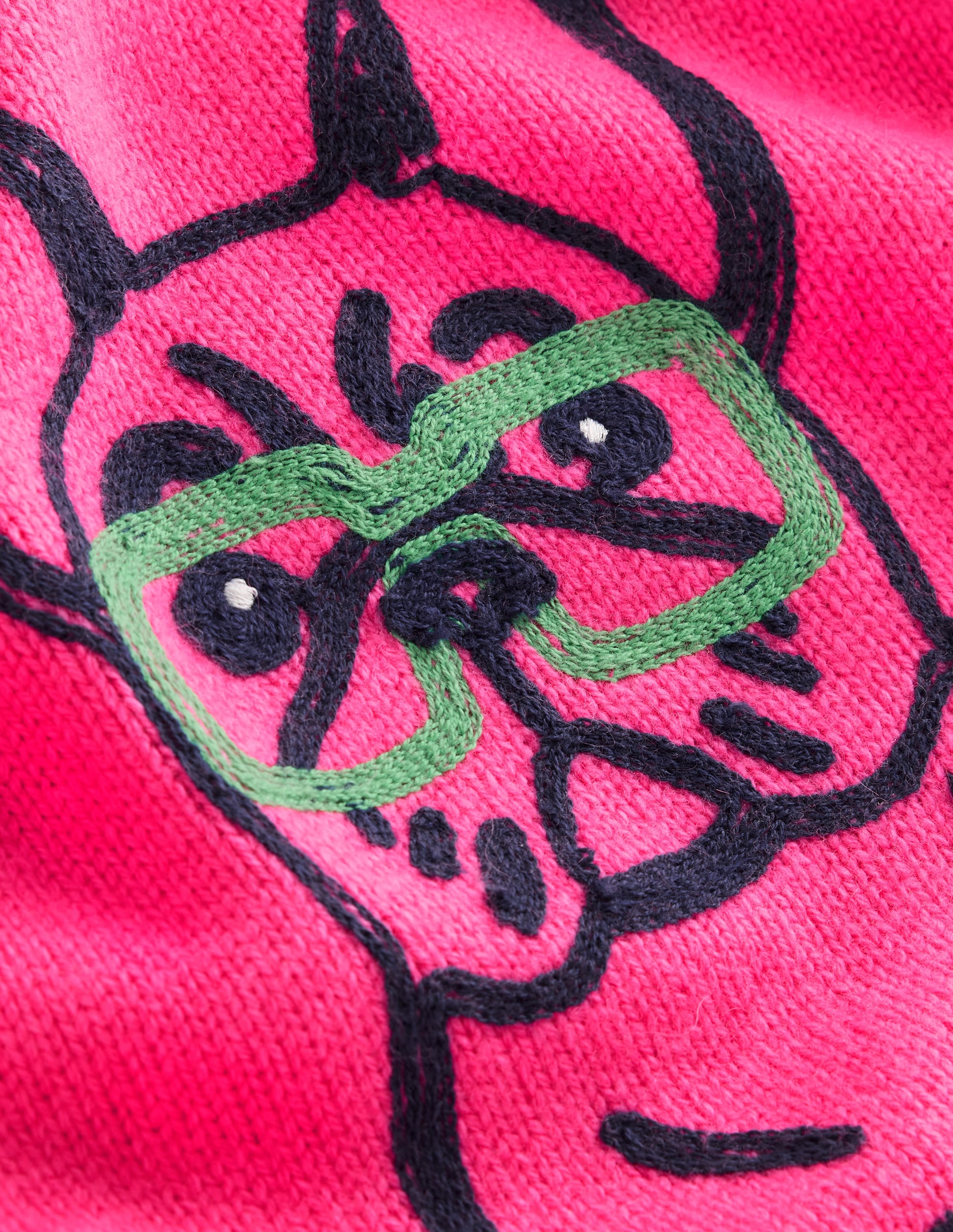 Natalie Pullover mit Stickerei-Festliches Rosa, Bulldogge - Image 6
