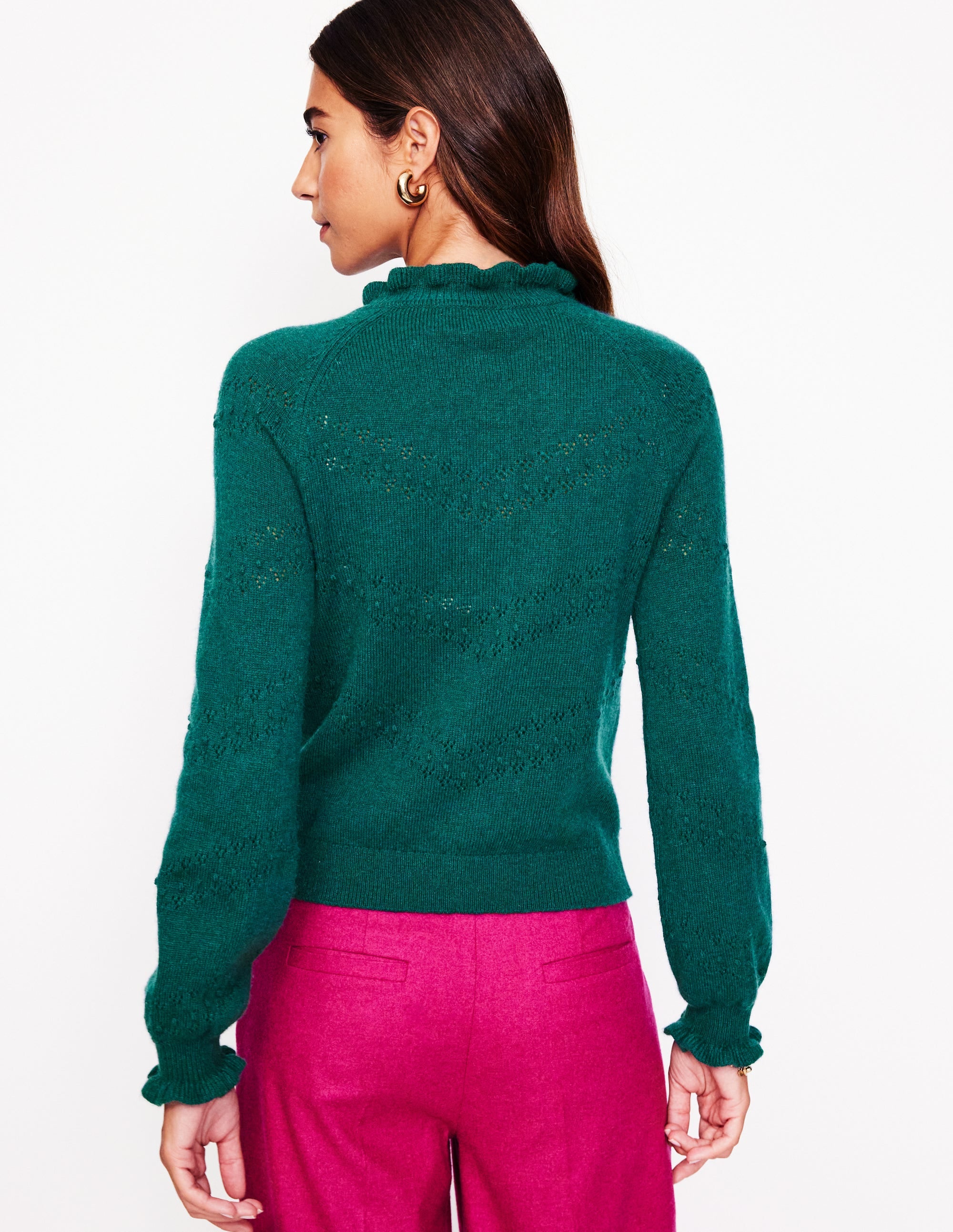 Gilet Fae brodé-Vert Clairière - Image 3