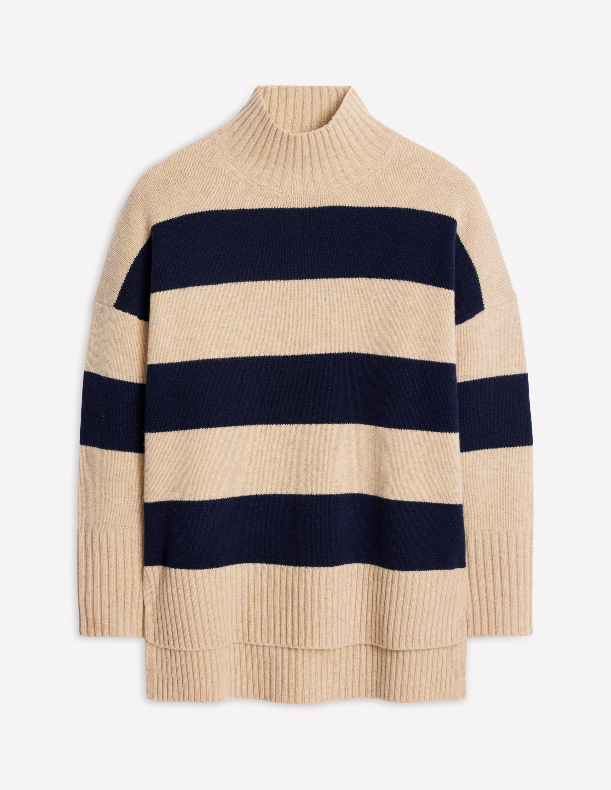 Pull Jessica oversize-Mélange Chinchilla, Marine - Image 9