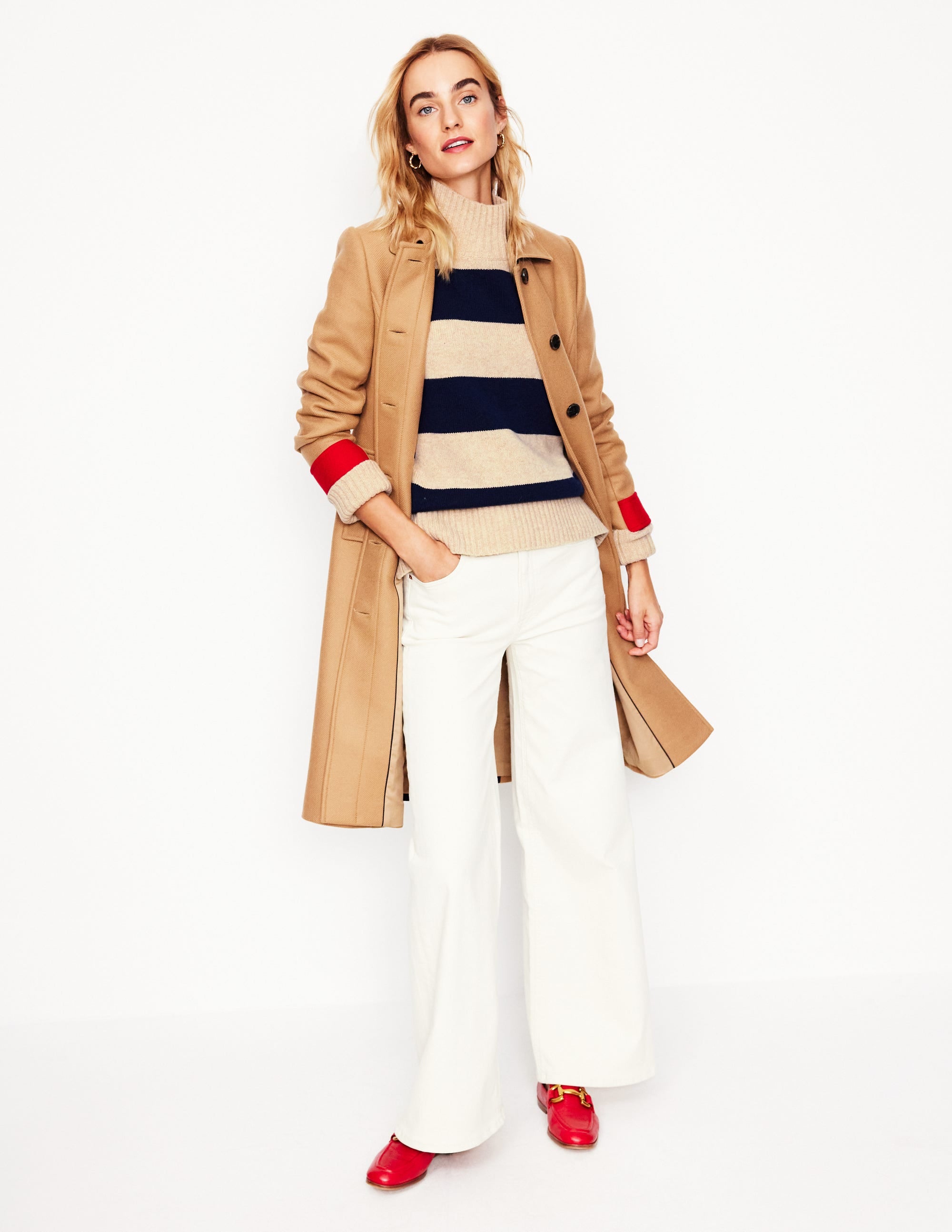 Pull Jessica oversize-Mélange Chinchilla, Marine - Image 5