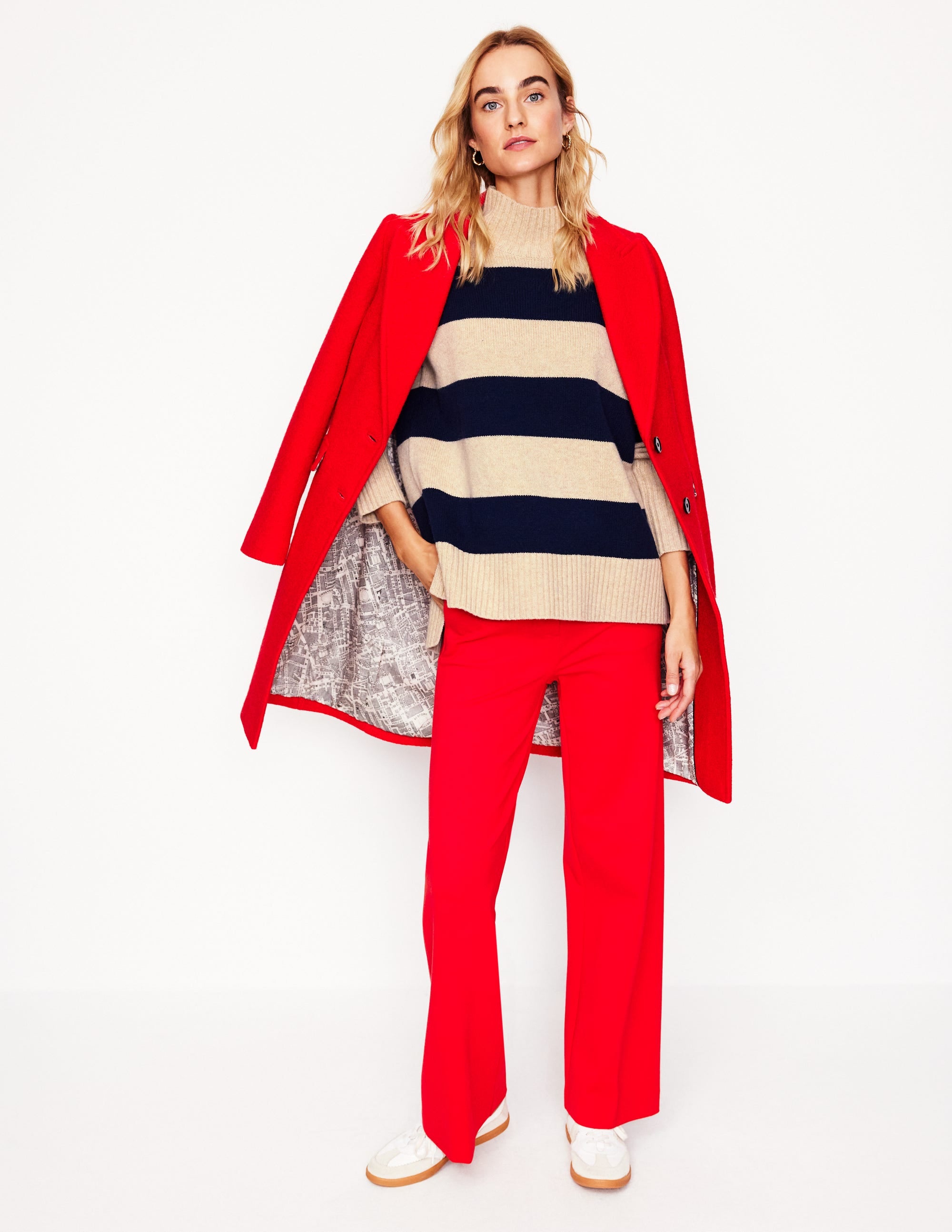 Pull Jessica oversize-Mélange Chinchilla, Marine - Image 6