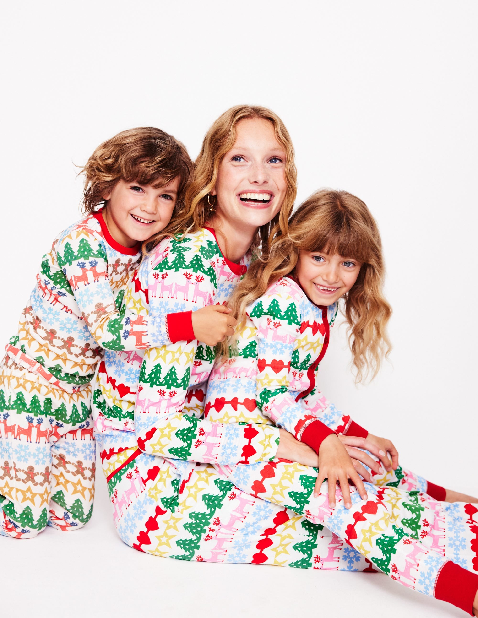Jersey Pyjama Bottoms-Multi, Gingerbread Fairisle - Image 6