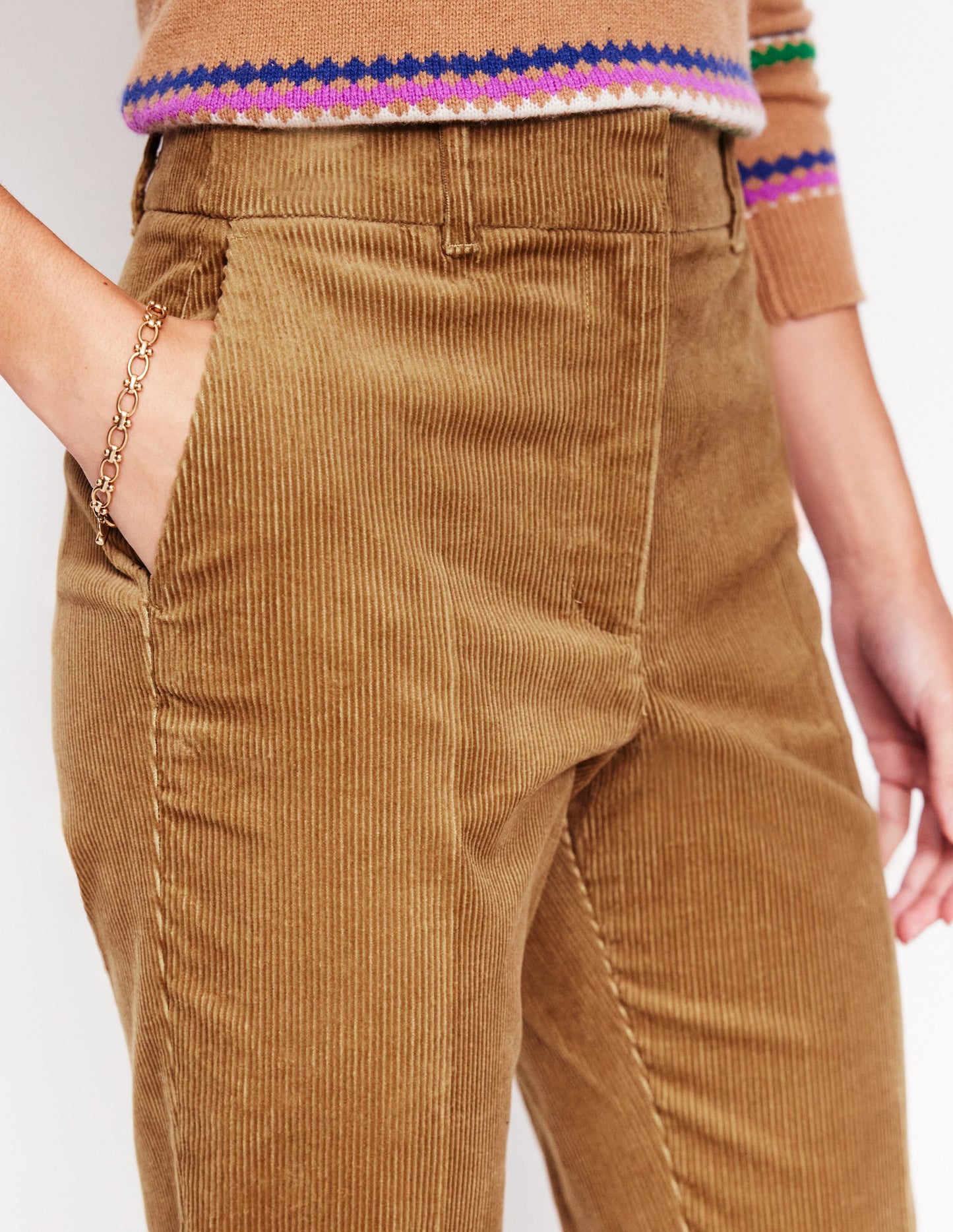 Kew Cordhose-Kamelbraun