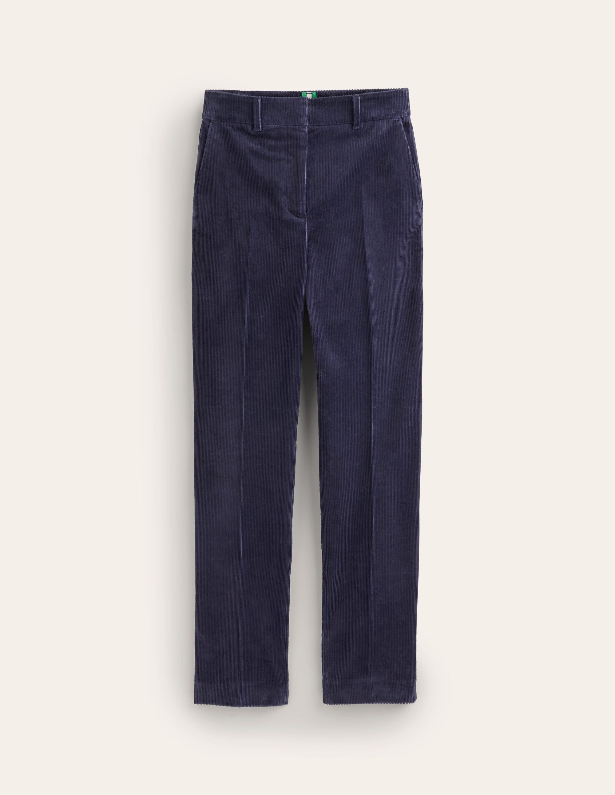 Pantalon Kew en velours côtelé-Bleu Marine, Petits Pois - Image 5
