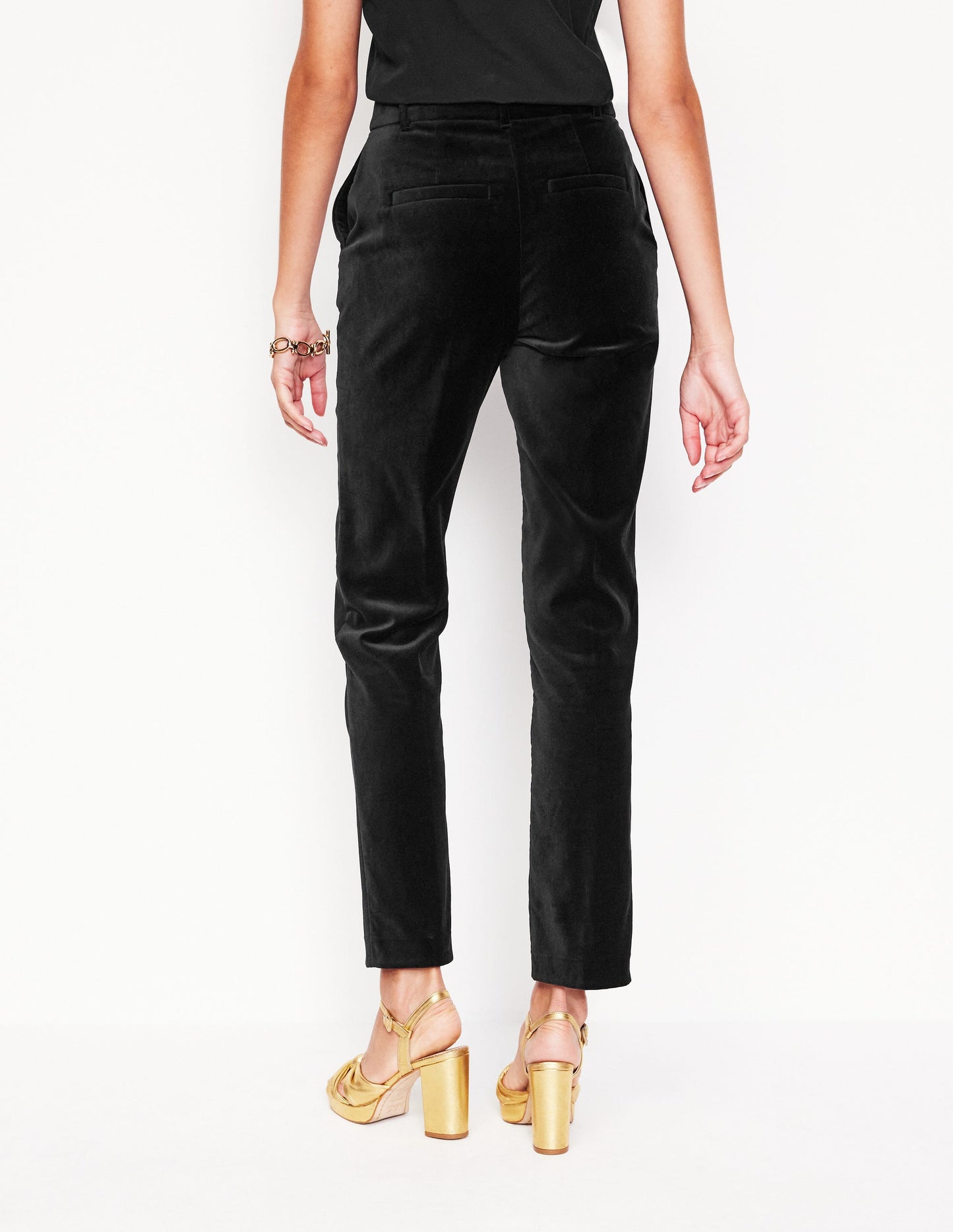 Kew Velvet Trousers-Black