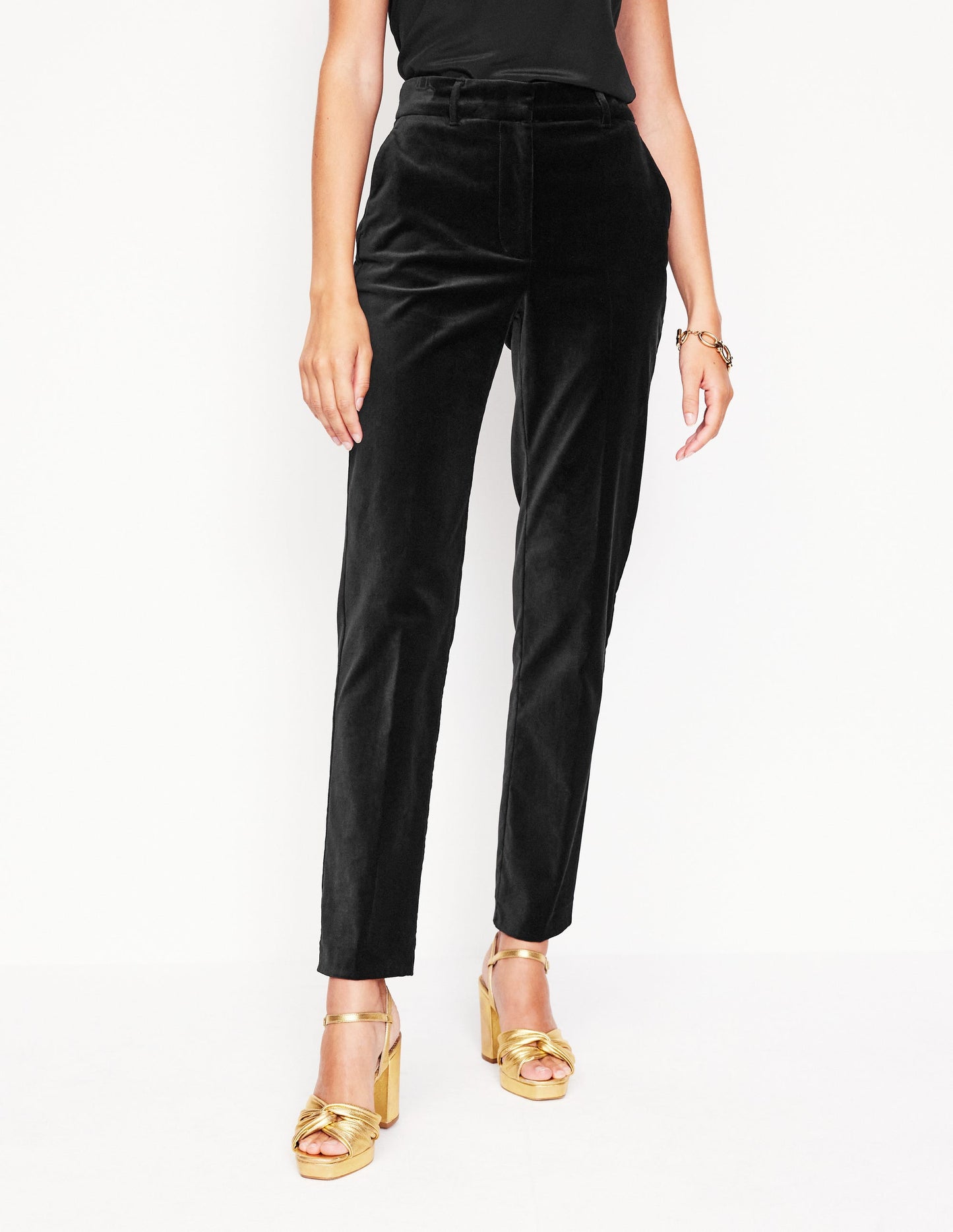 Kew Velvet Trousers-Black