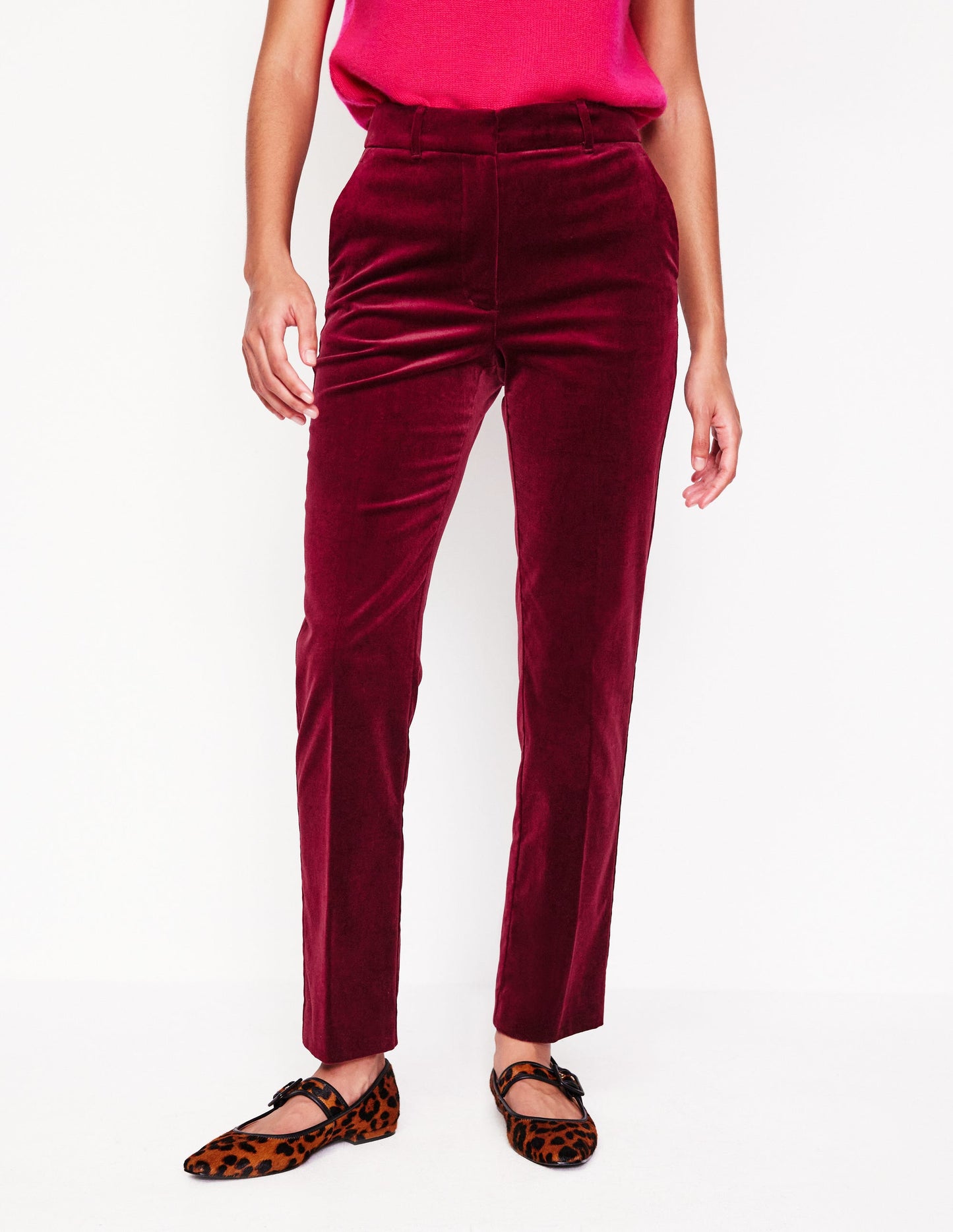 Kew Samthose-Beatnik Red/Dark Burgundy