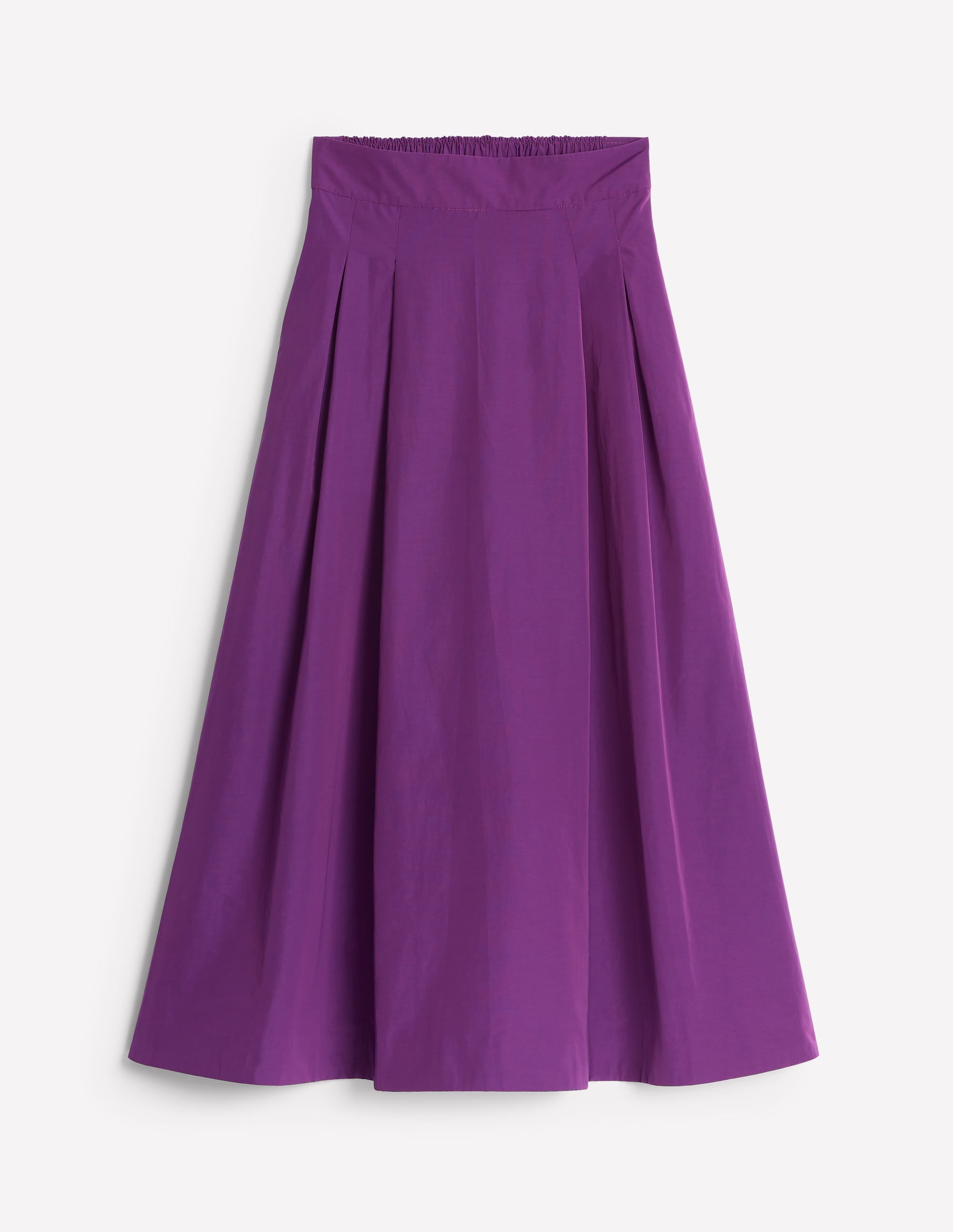 Jupe midi Isabella en taffetas-Violette - Image 5