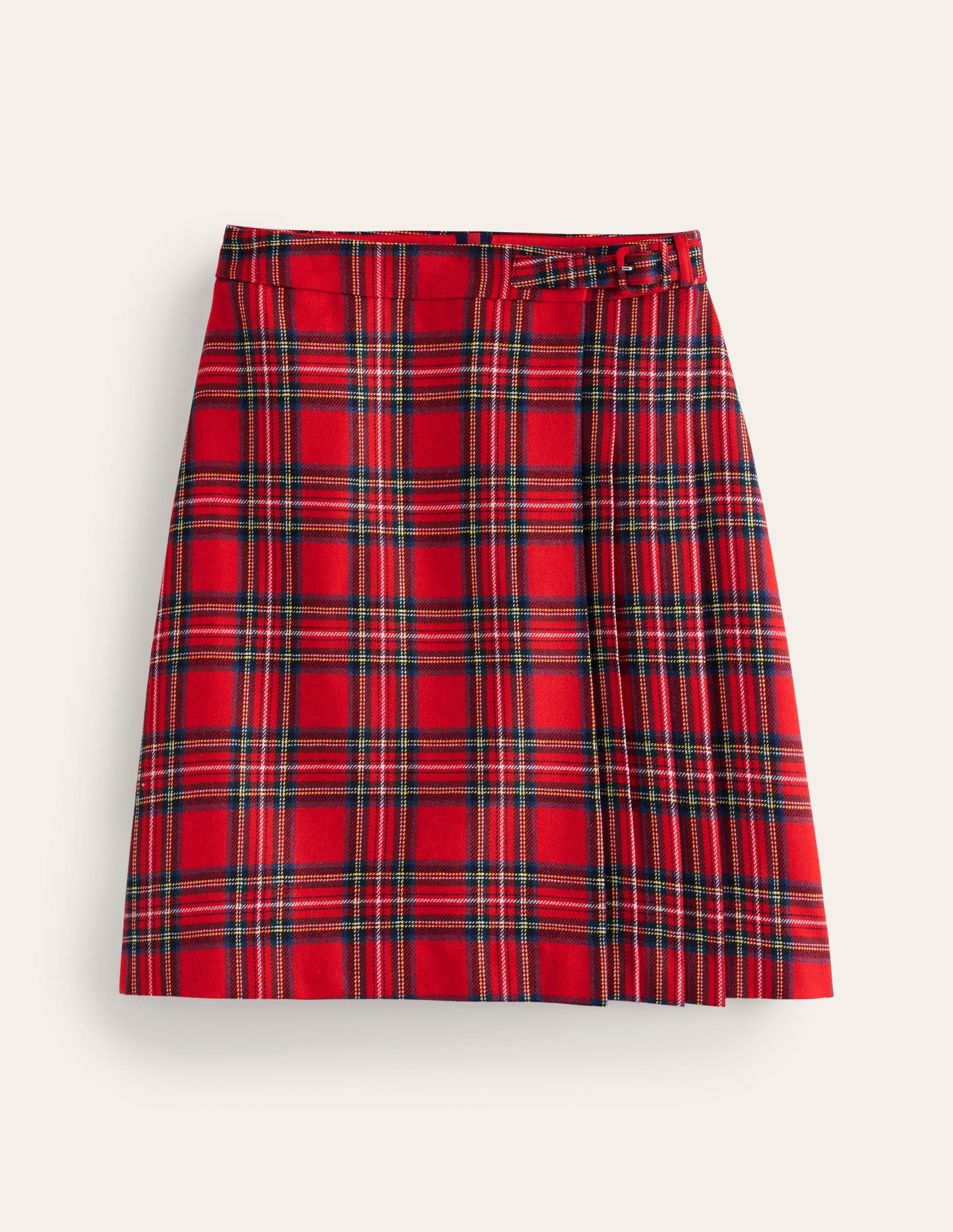 Helen Kilt mit Schnalle-Rot und Blau, Kariert