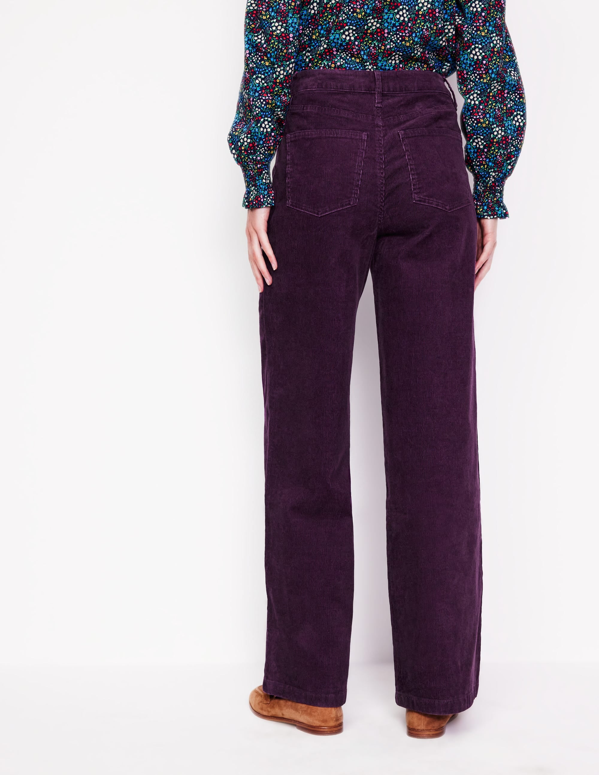 Weite Cord-Jeans im Five-Pocket-Design-Black - Image 3