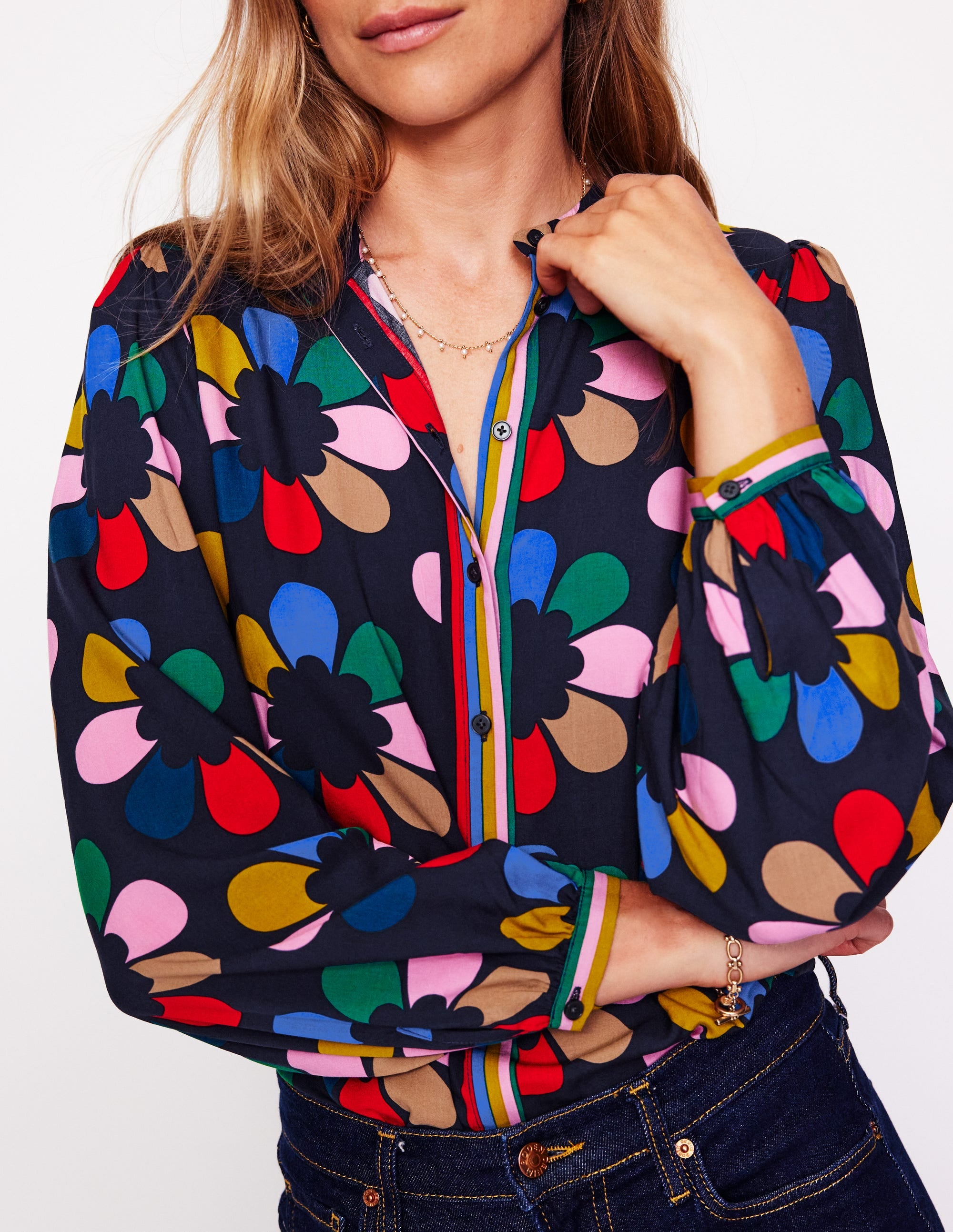 Blouse Theodora-Multi, motif Structured Petal - Image 2