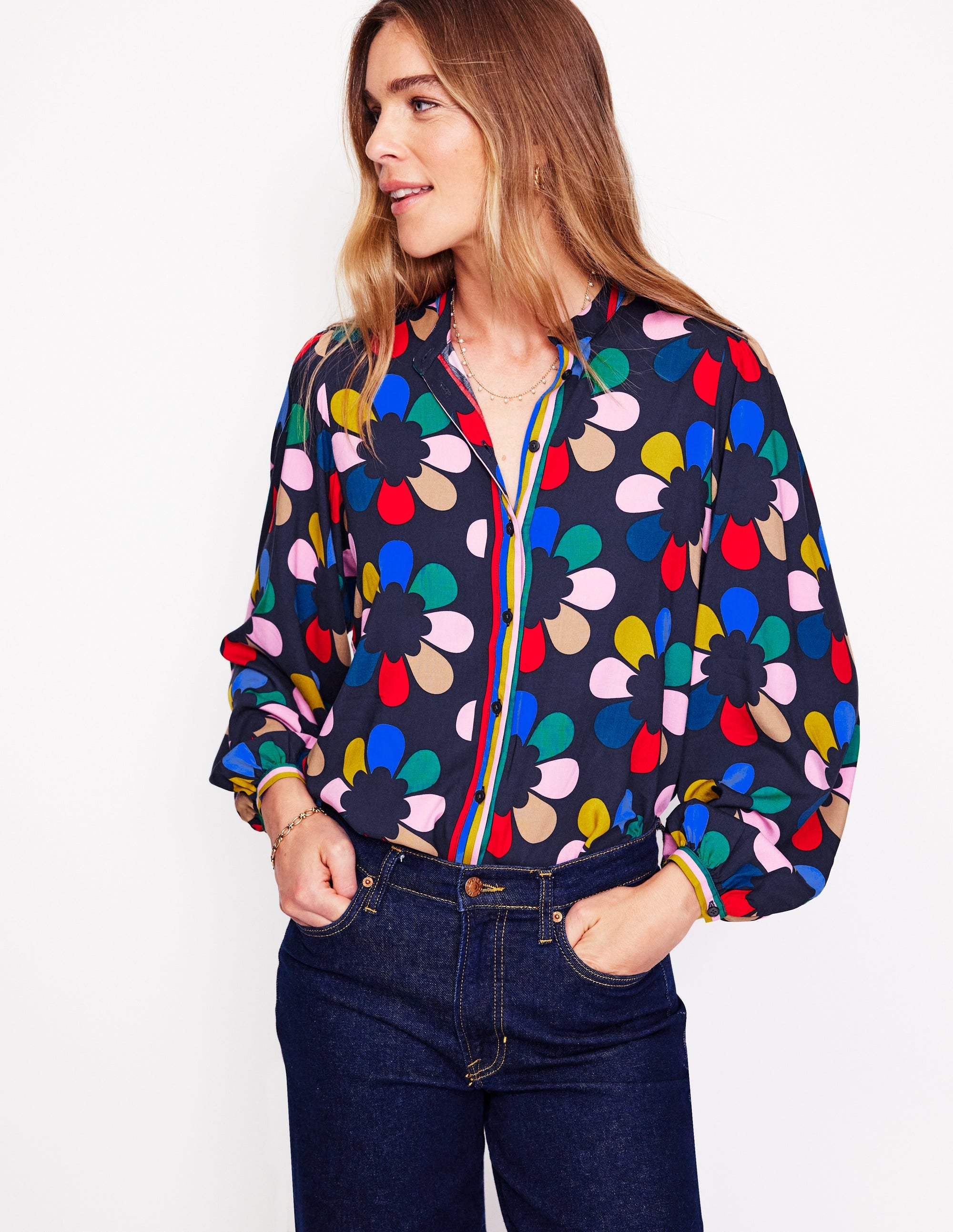 Blouse Theodora-Multi, motif Structured Petal - Image 4