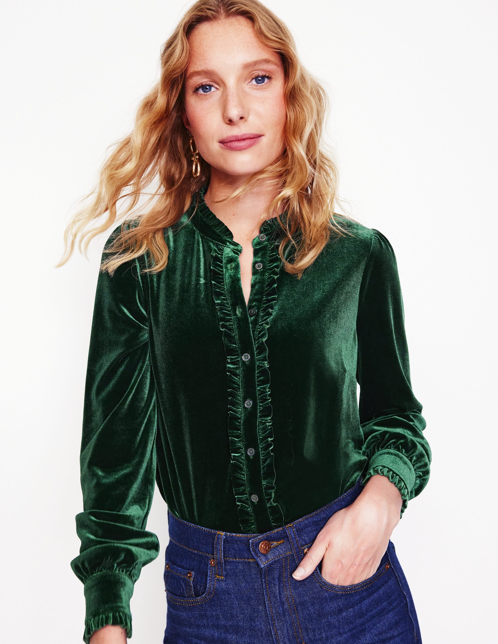 Caroline Jersey-Samthemd-Black - Image 1