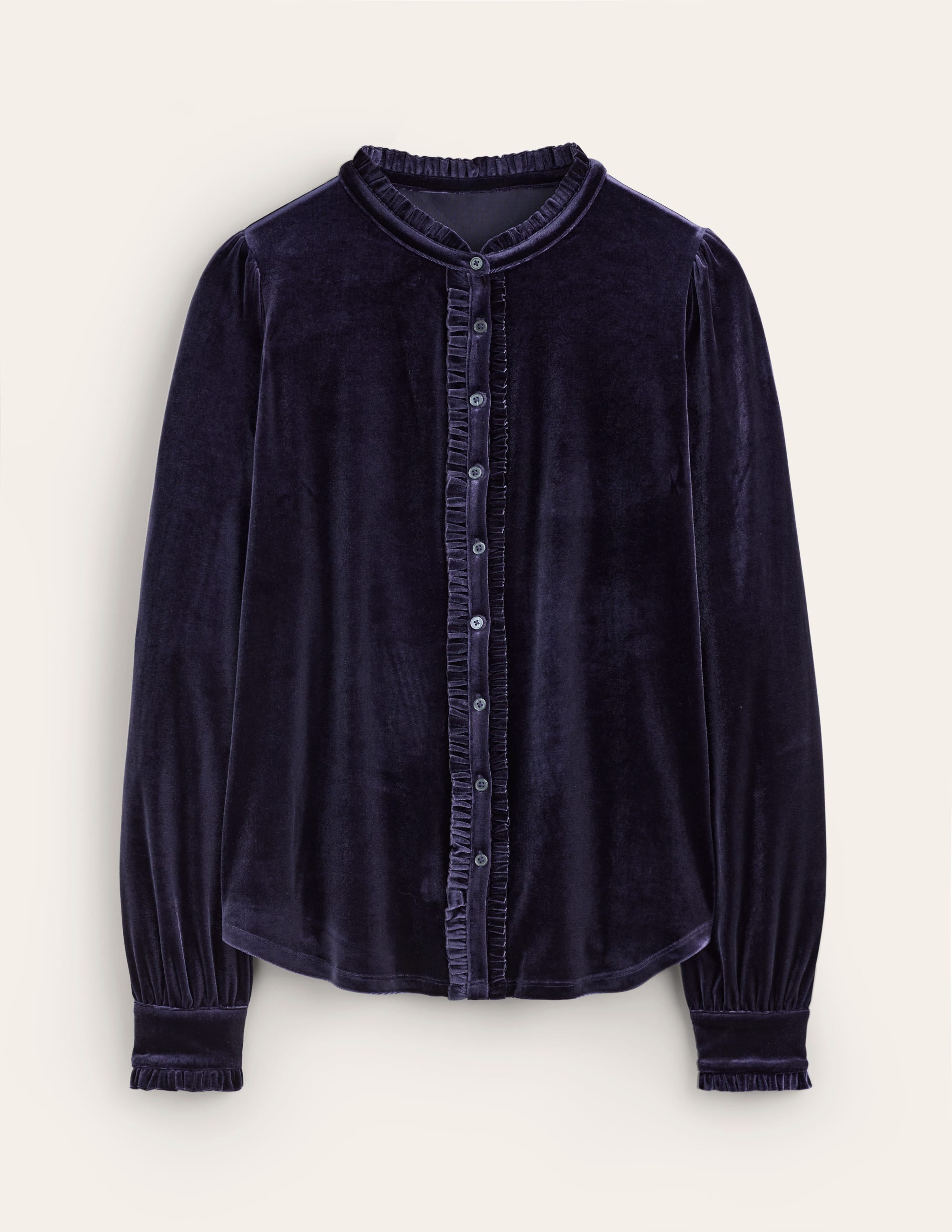 Caroline Jersey-Samthemd-Aqua Marine Marl - Image 5