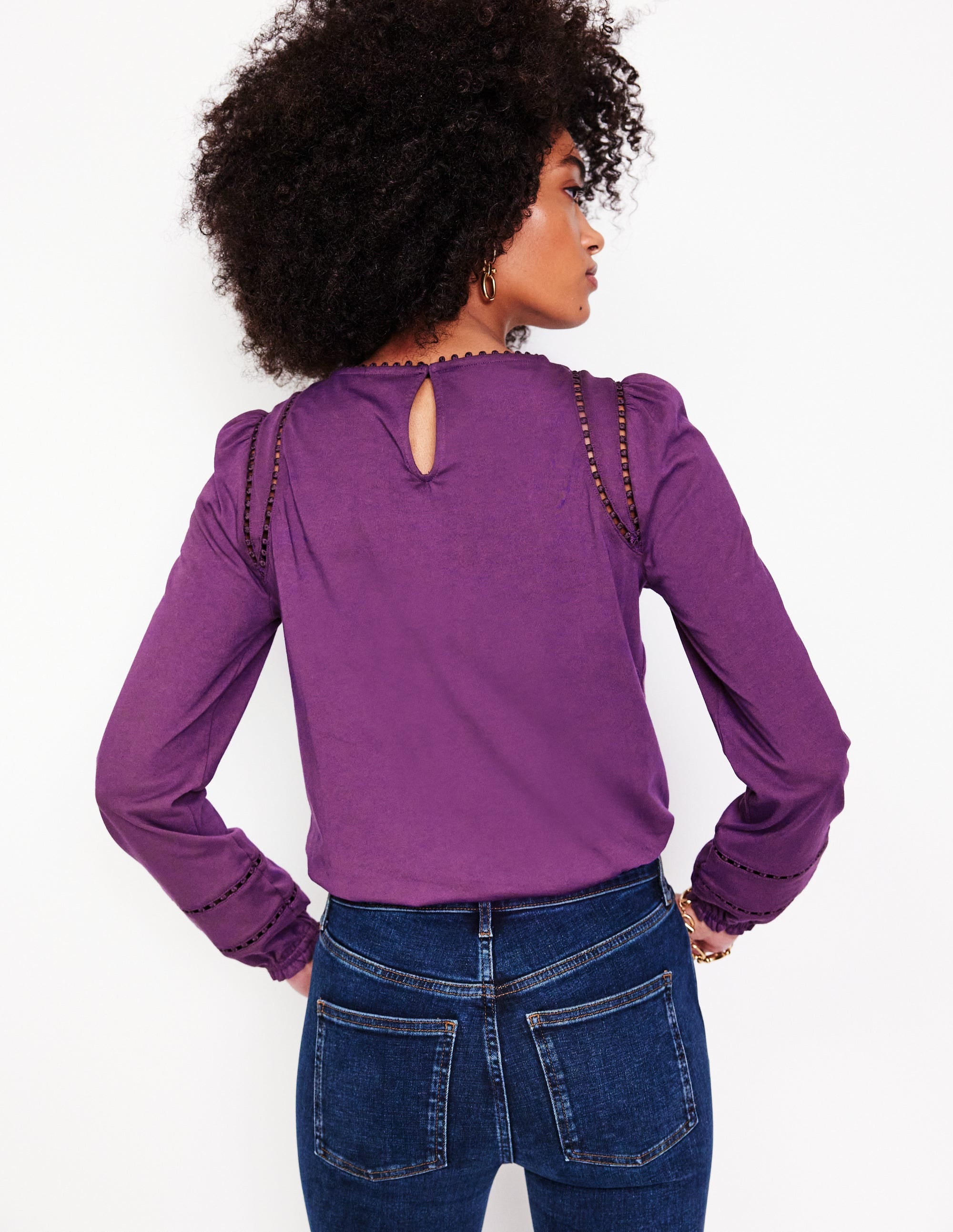 Top Mila à manches longues-Violette - Image 3