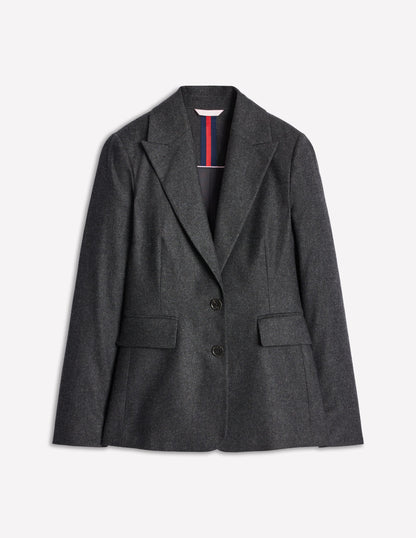 Marylebone Blazer aus Wollmischgewebe-Anthrazit Meliert