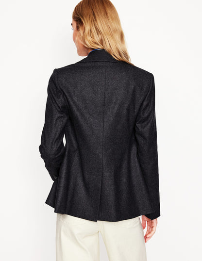 Marylebone Blazer aus Wollmischgewebe-Anthrazit Meliert