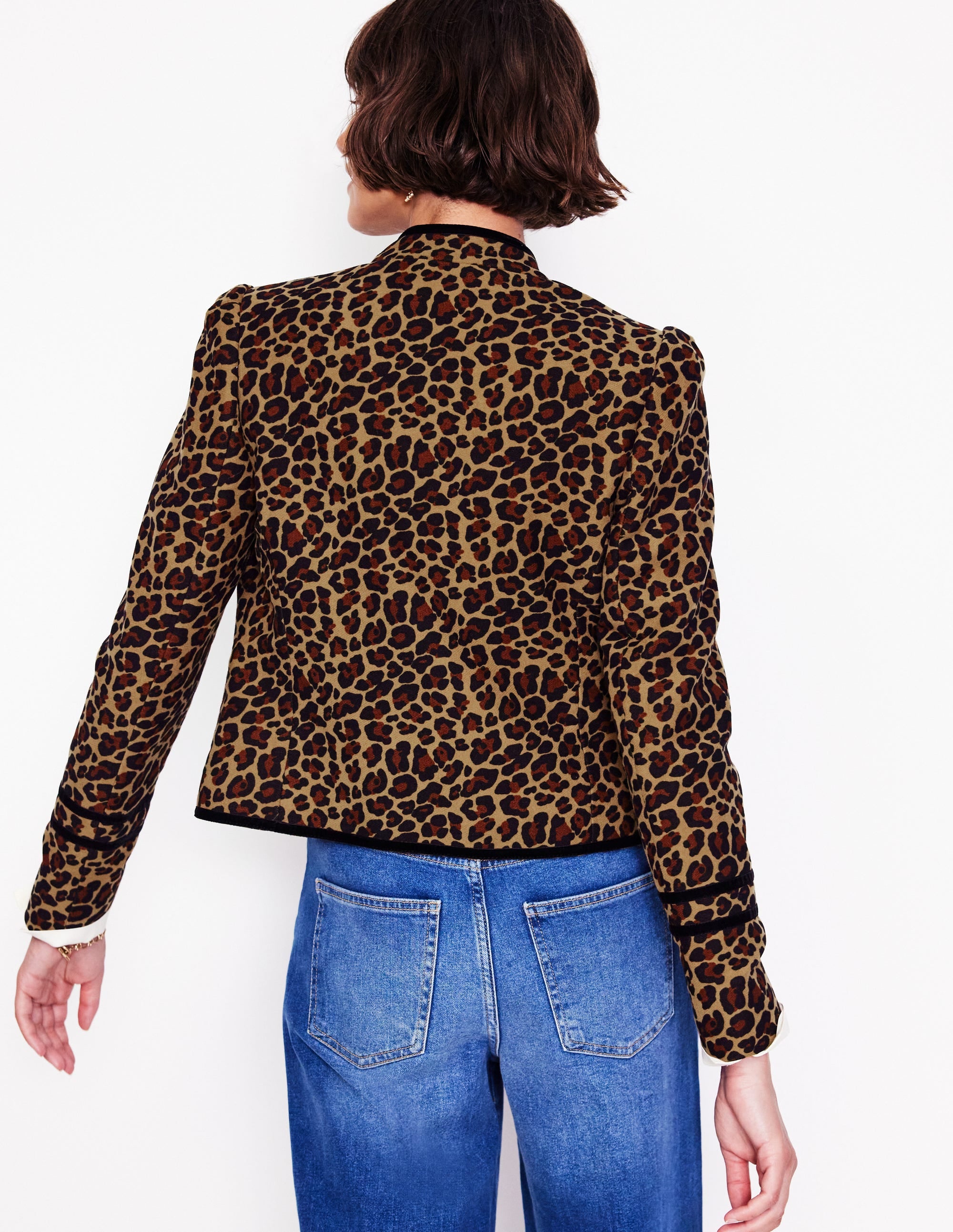 Veste Cambridge style militaire-Cœurs folk rouge rockabilly - Image 3