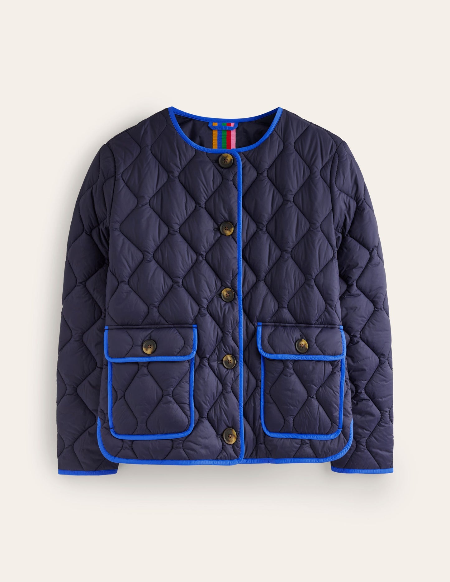 Derby Steppjacke-Marineblau, Tigerauge