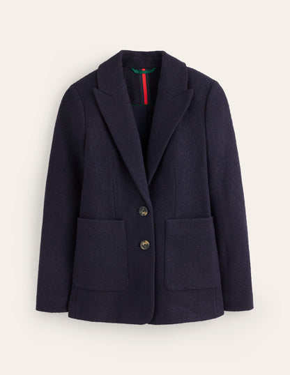 Texturierter Marylebone Blazer-Aqua Marine Marl