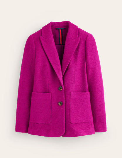 Texturierter Marylebone Blazer-Magenta