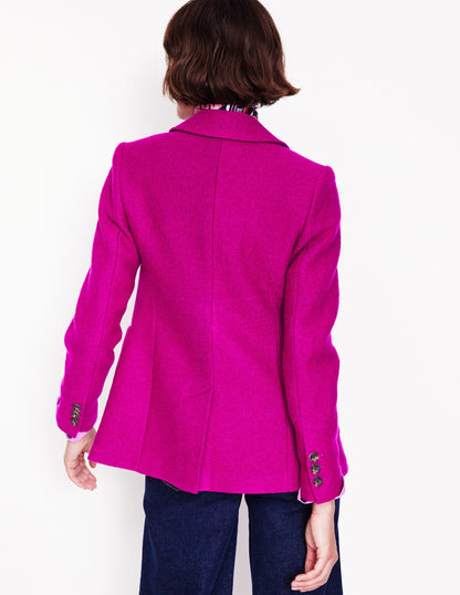 Texturierter Marylebone Blazer-Magenta