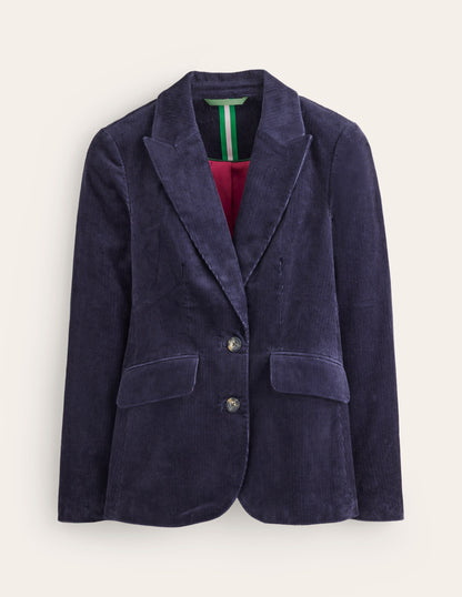 Marylebone Cord-Blazer-Aqua Marine Marl