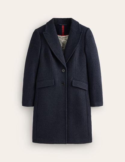 Chichester Textured Coat-Navy