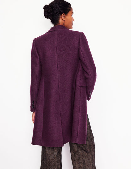 Chichester Textured Coat-Damson