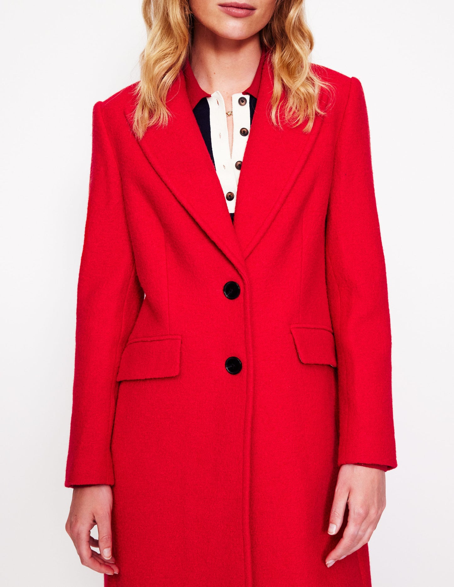 Manteau Chichester texturé-Rouge haut risque