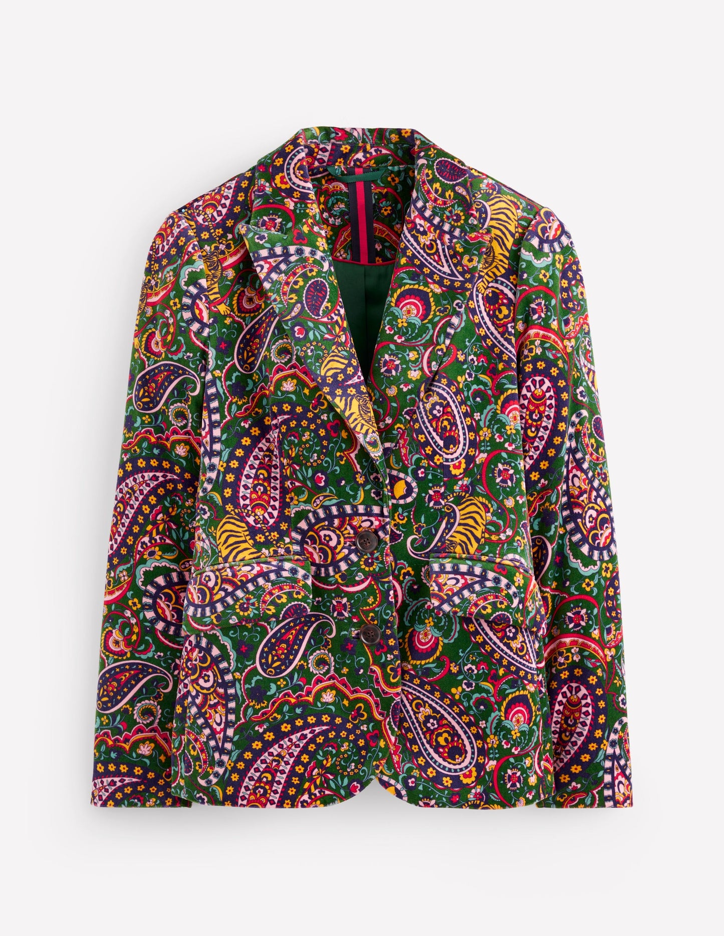 Marylebone Blazer aus Samt-Tiger Blume