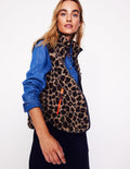 Veste sans manches Truro en borg-Cœurs folk rouge rockabilly