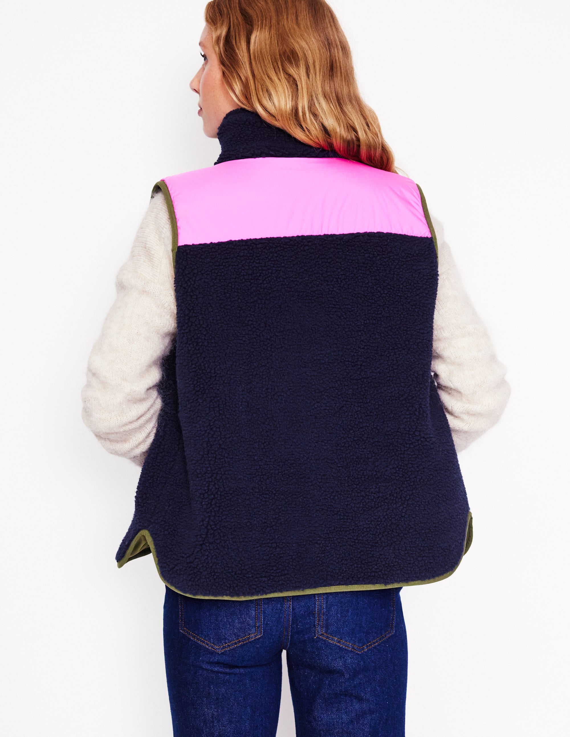 Truro Borg Gilet-Navy - Image 3