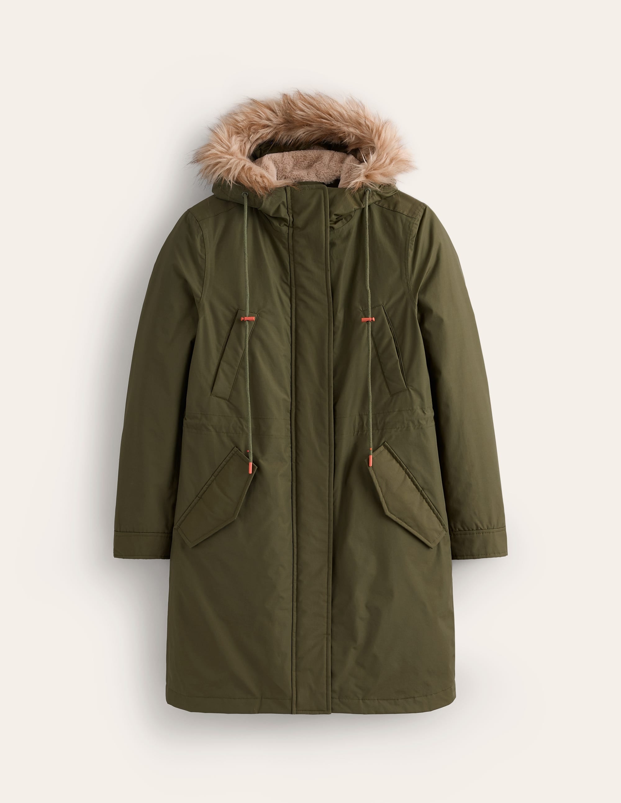 Parka mit Webpelzkapuze-Birds/Snowdrop Sprig - Image 6