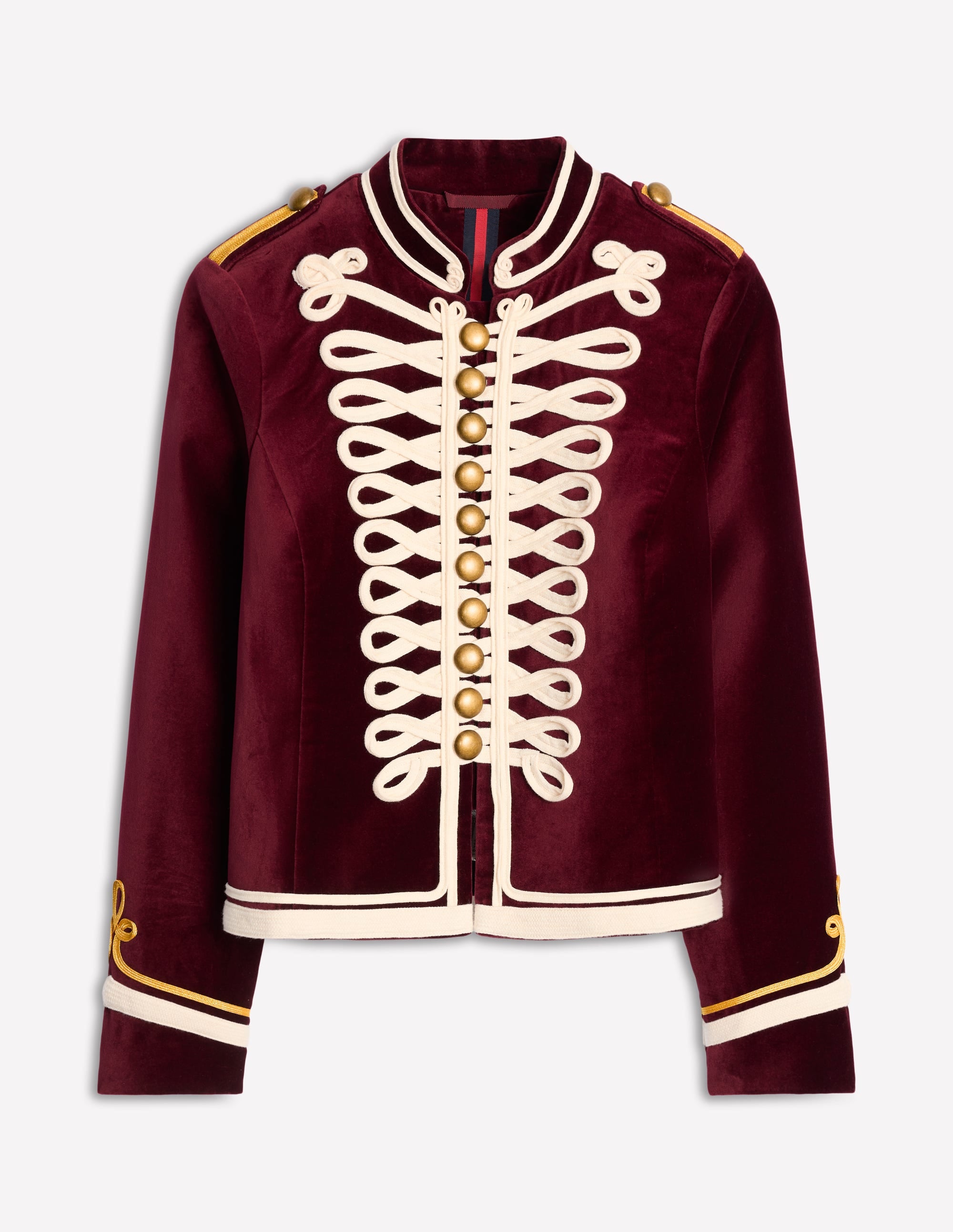 Veste style militaire en velours-Cabernet - Image 7