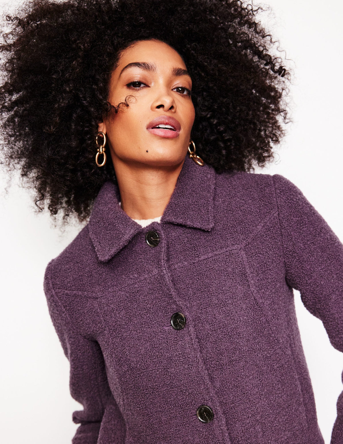 Oxford-Bouclé-Jacke-Black - Image 2