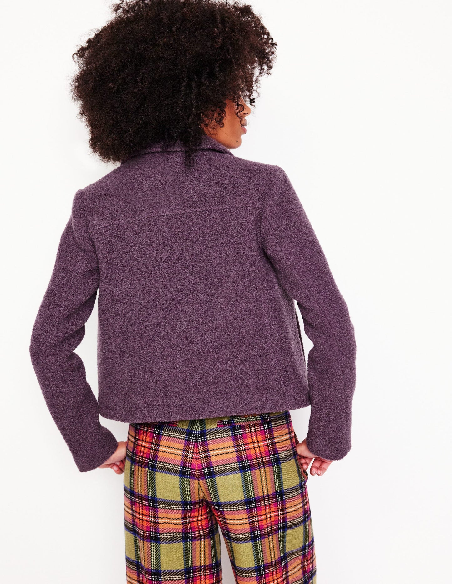 Oxford Boucle Jacket-Damson