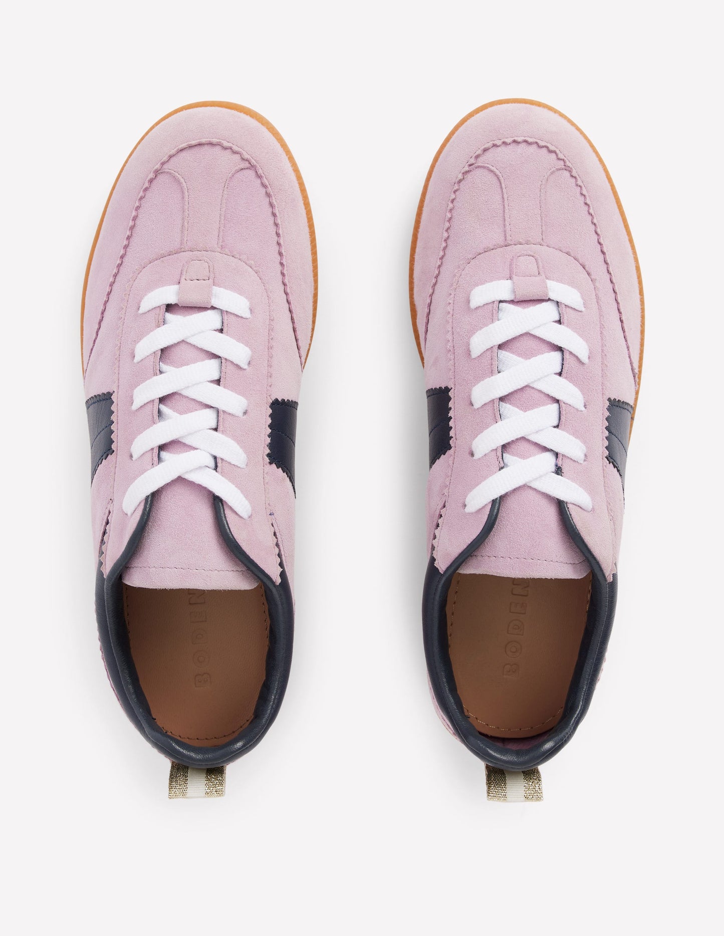 Erin Retro Tennis Trainers-Vintage Mauve/Navy