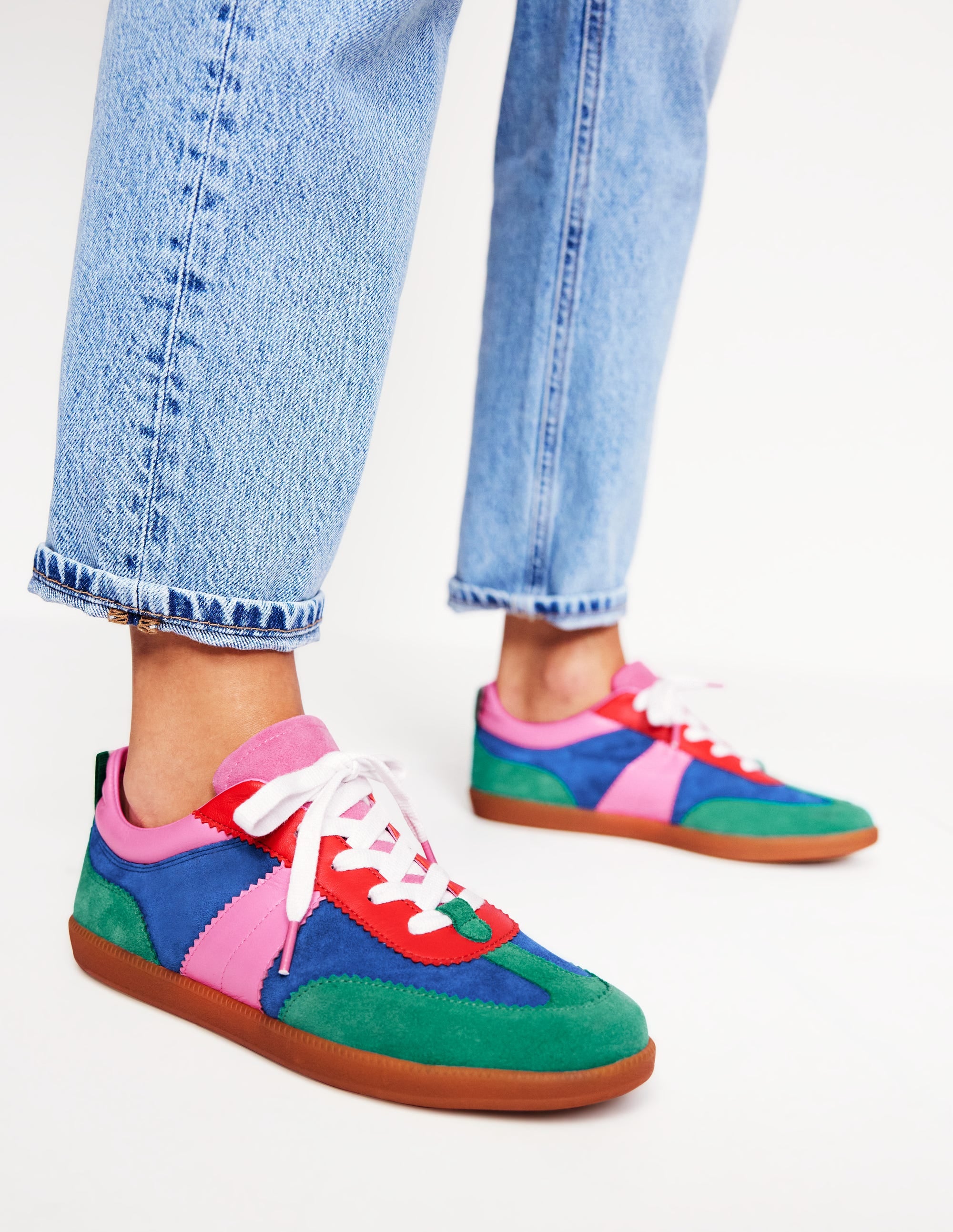 Erin Retro-Tennisschuhe-Bunt, Blockfarben - Image 2