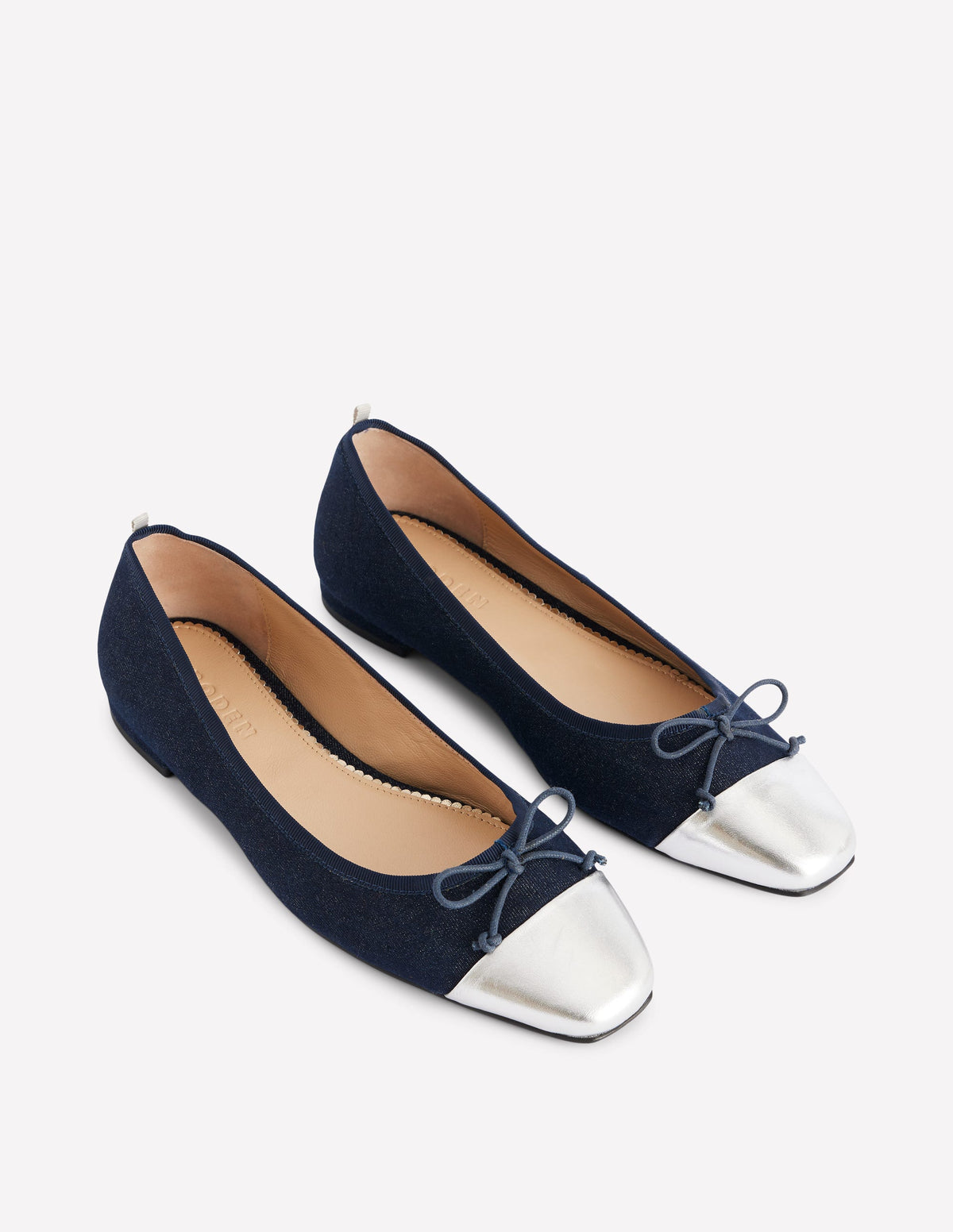 Toe Cap Ballet Flat-Denim - Image 4