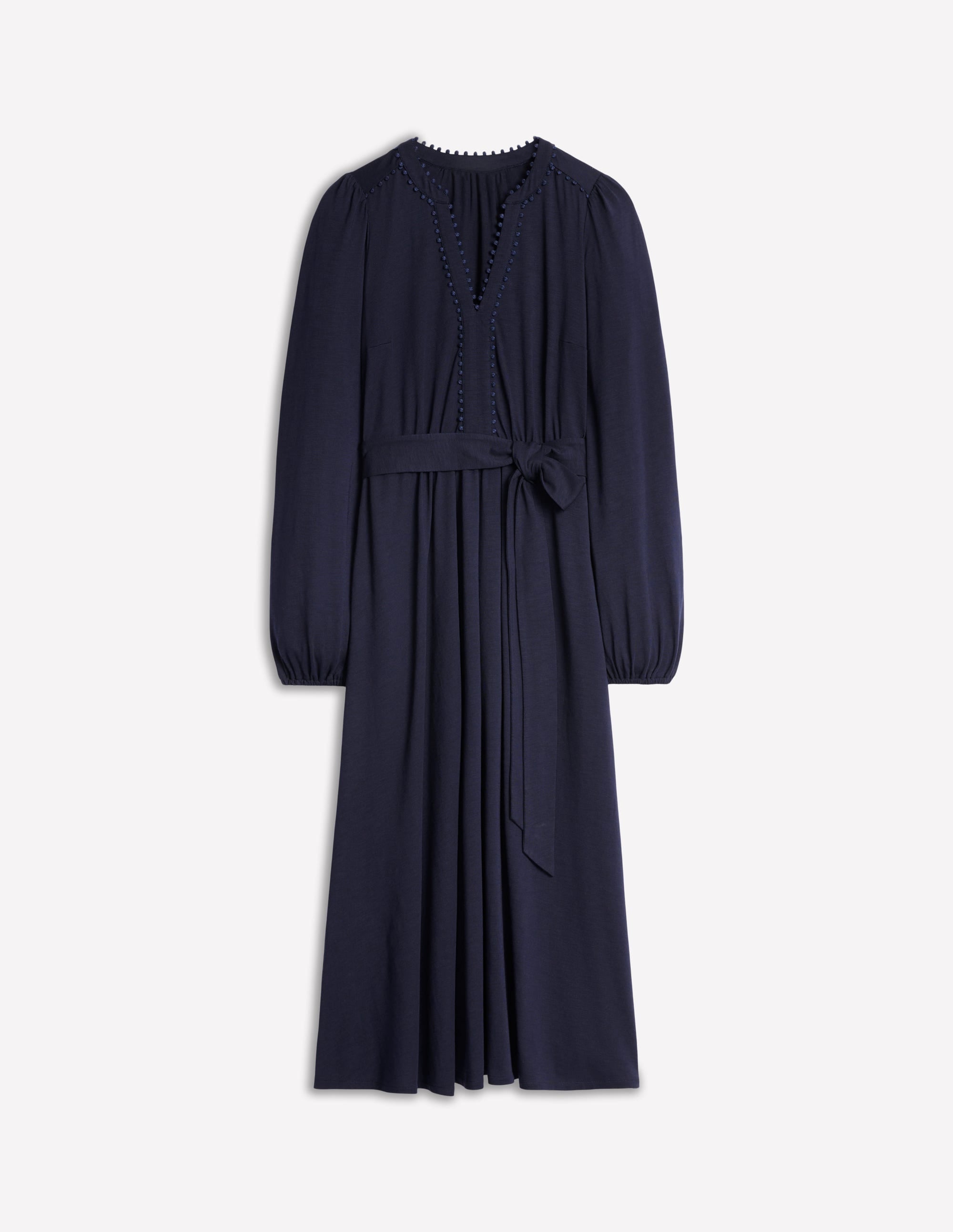 Maeve Jersey-Midikleid mit Besatz-Aqua Marine Marl - Image 5
