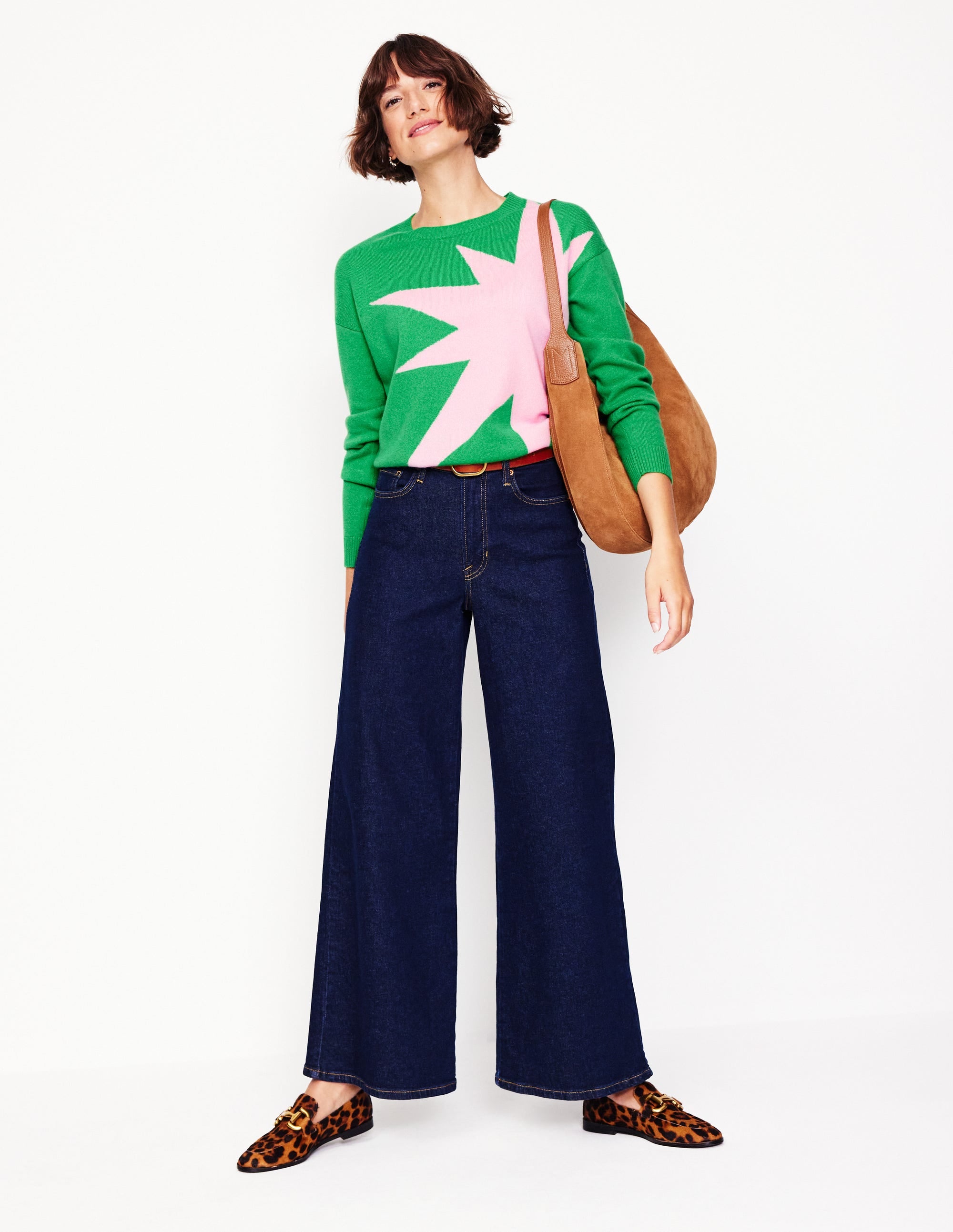 Lydia Cashmere Jumper-Bright Green, Boom - Image 5
