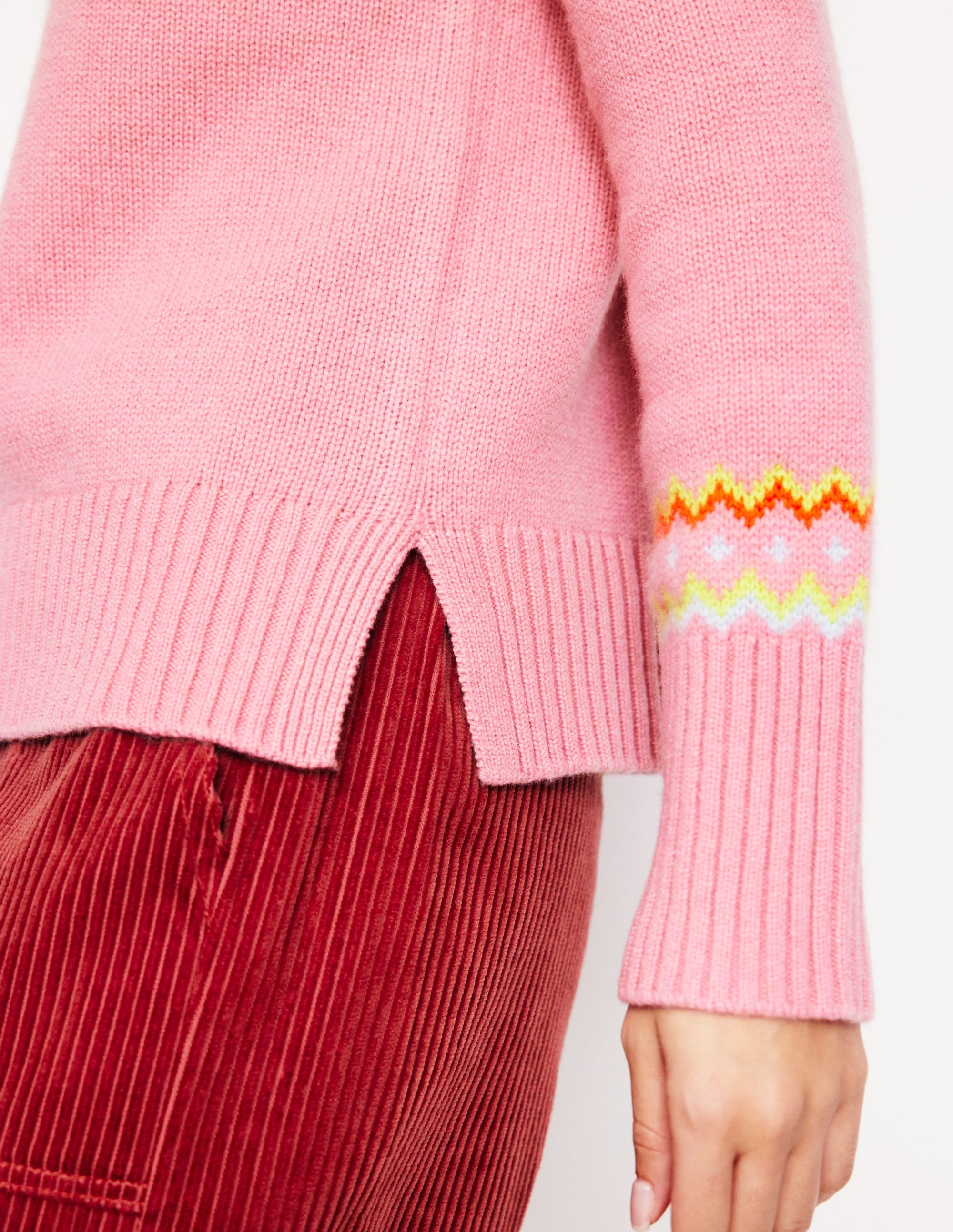 Fair-Isle-Pullover aus Kaschmir-Formica-Rosa - Image 2