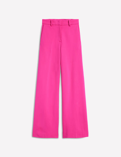 Pantalon Westbourne en point de Rome-Rose pivoine