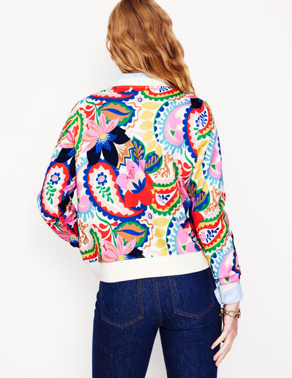 Hannah Sweatshirt mit Print-Bunt, Botanik-Paisley